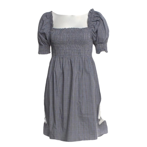 Hill House Dresses & Skirts - Hill House Gray Tartan Mini Dress